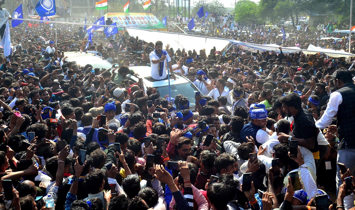 Bhopal: Bhim Army, ASP hold mammoth rally, demand caste-based census, OPS