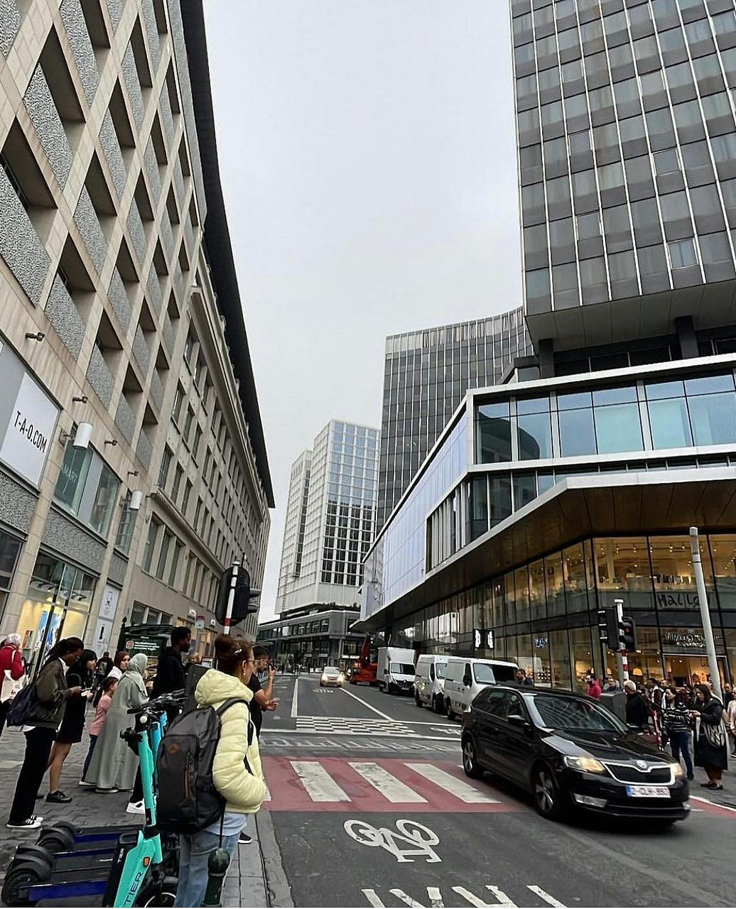 A major commercial area in Brussels 