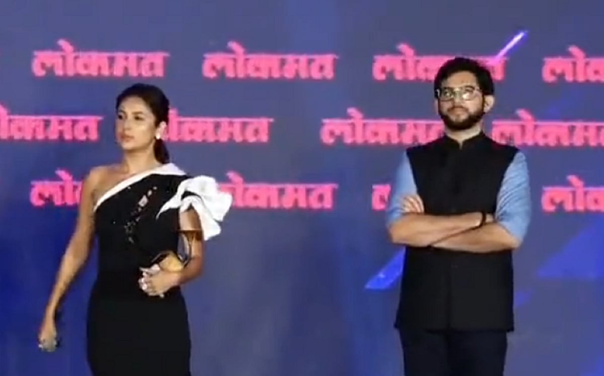 Watch: Shehnaaz Gill pauses singing for azaan in presence of Aaditya Thackeray at Mumbai event, wins...