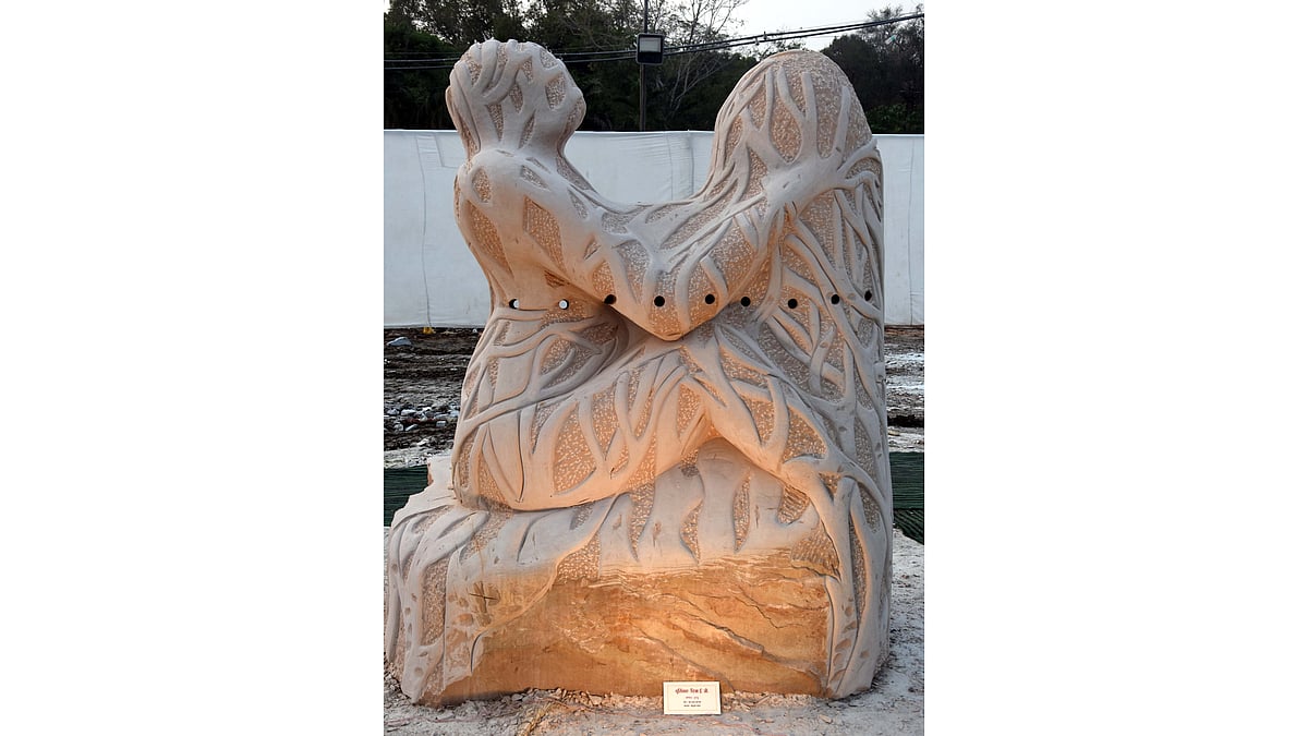 ‘Turuthu (60x60x84 inch )’ by Chitra E Gopi from Kerala,