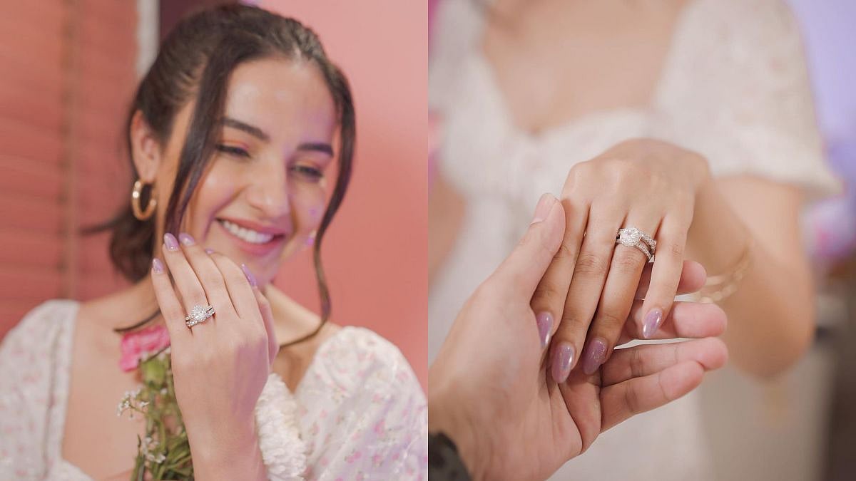 Jasmin Bhasin engaged? Actress flaunts diamond ring on Valentine's Day - see photos