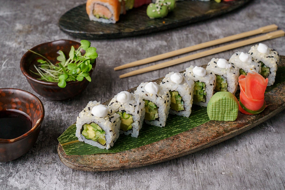 Asparagus Avocado Sushi