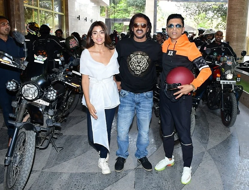 (l-r) Shriya Saran, Upendra, Anand Pandit