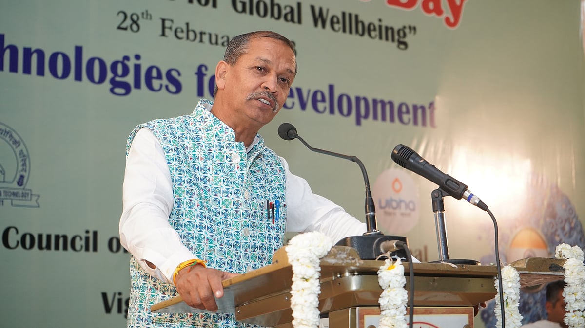 Minister of Department of Science and Technology, Om Prakash Sakhlecha