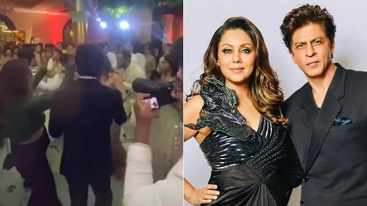Watch: Shah Rukh Khan, Gauri Khan dance to AP Dhillon's Summer High at Alanna Panday's wedding