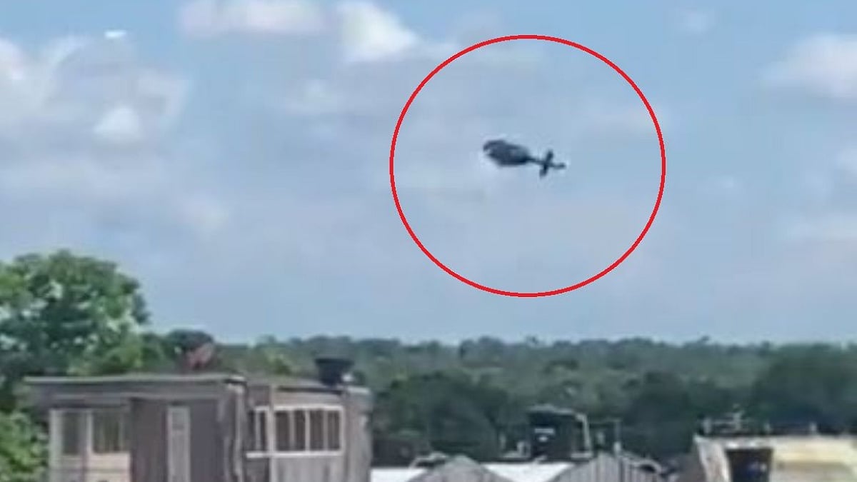 On Camera: Colombian military helicopter crashes leaving all 4 crew members dead 