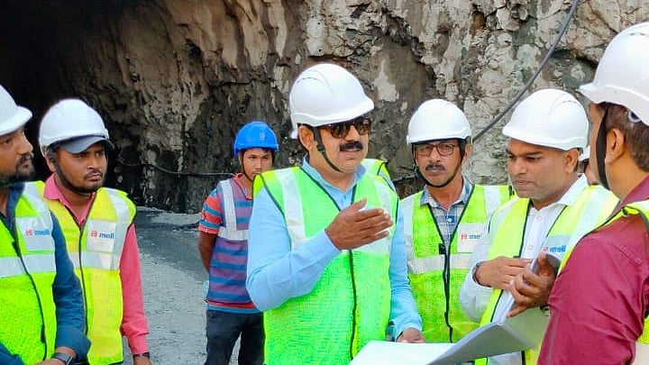 Indore: Tunnel construction on Indore-Khandwa road likely to complete in 1.5 years, MP Lalwani visits site | FP Photo