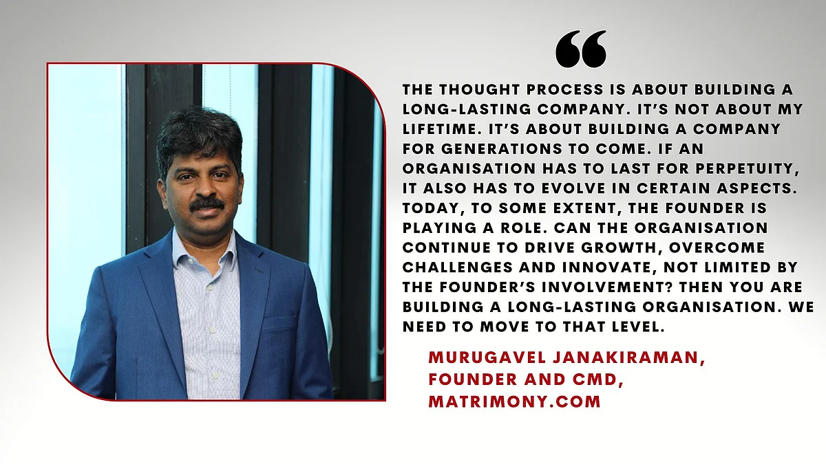 Murugavel Janakiraman, Founder and CMD, Matrimony.com