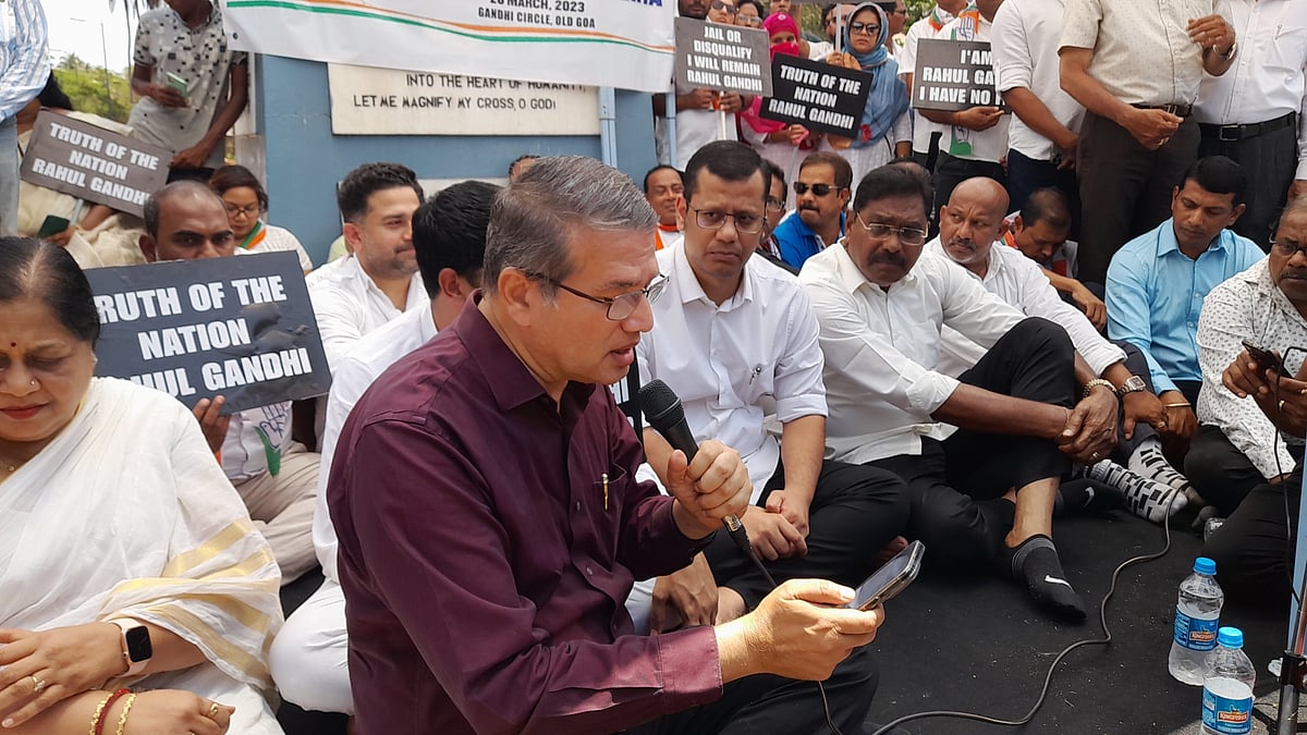 Goa: Congress stages stir over Rahul's disqualification