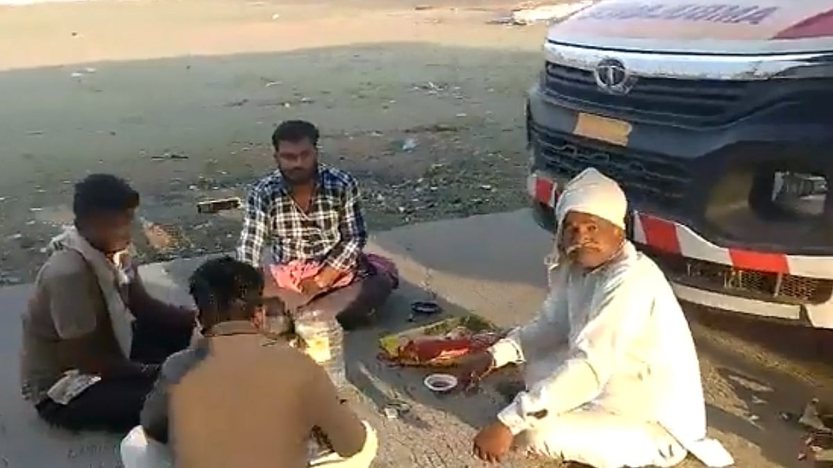 MP: 108 Ambulance driver enjoys 'liquor party' in front of vehicle; video viral