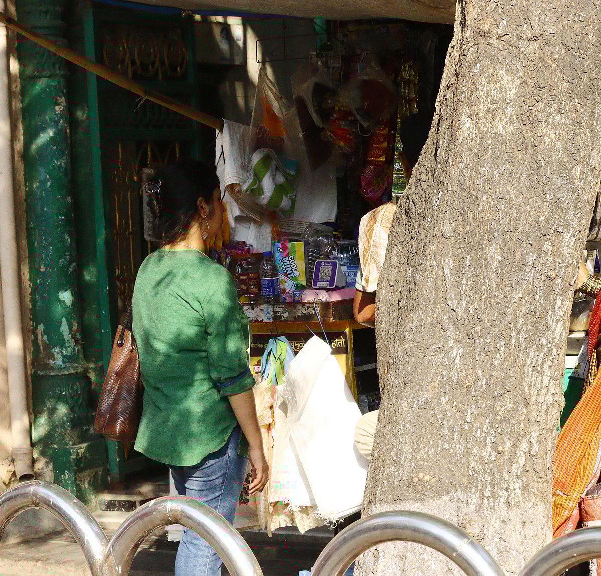 FPJ Correspondent at one of the shops in the vicinity of Crawford Market