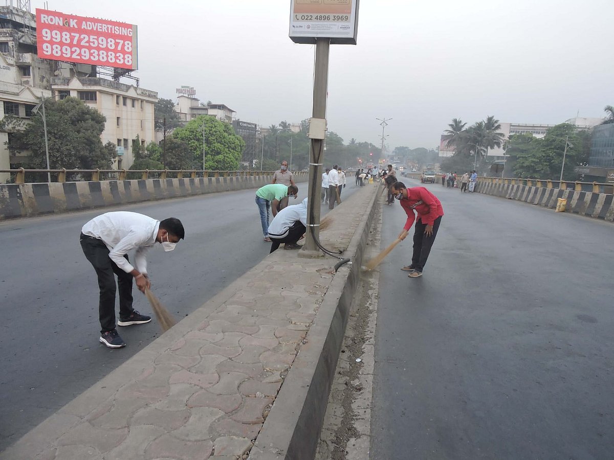 Navi Mumbai: Cleanliness campaign conducted in Panvel on birth centenary of Dr Nana Saheb Dharmadhikari