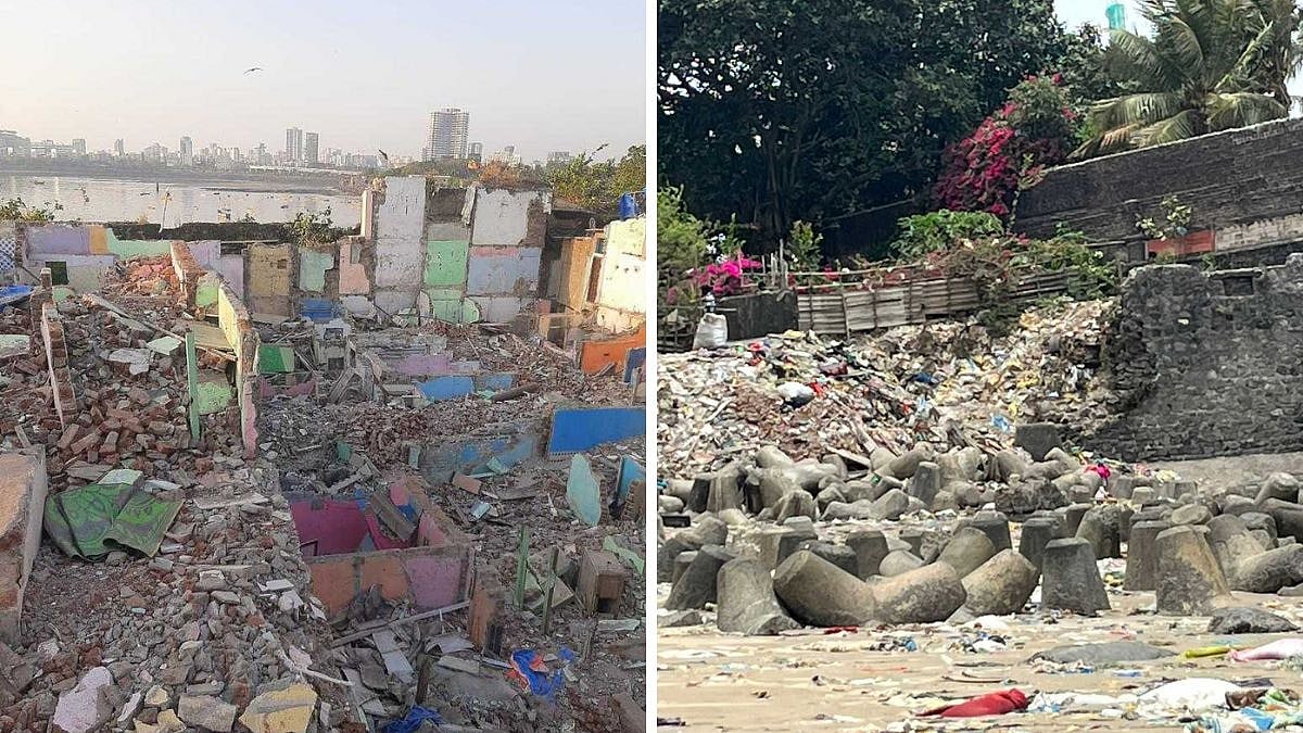 The slums were demolished in a bid to repair and restore Mahim Fort which is a heritage structure dating back to 800 years ago