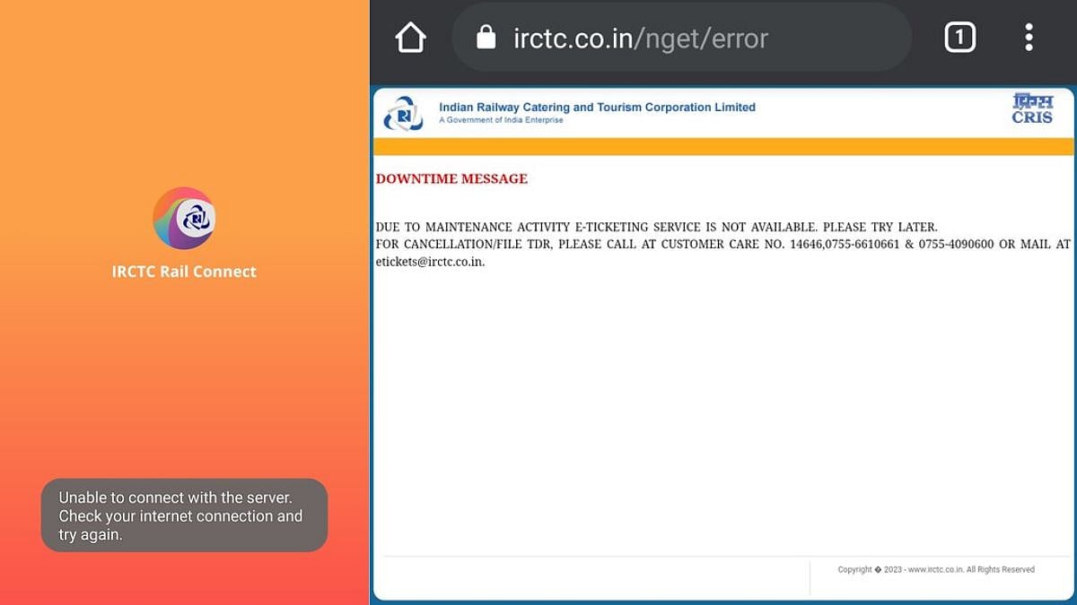 IRCTC official website and app face outage during Tatkal booking; netizens express their concerns on Twitter 