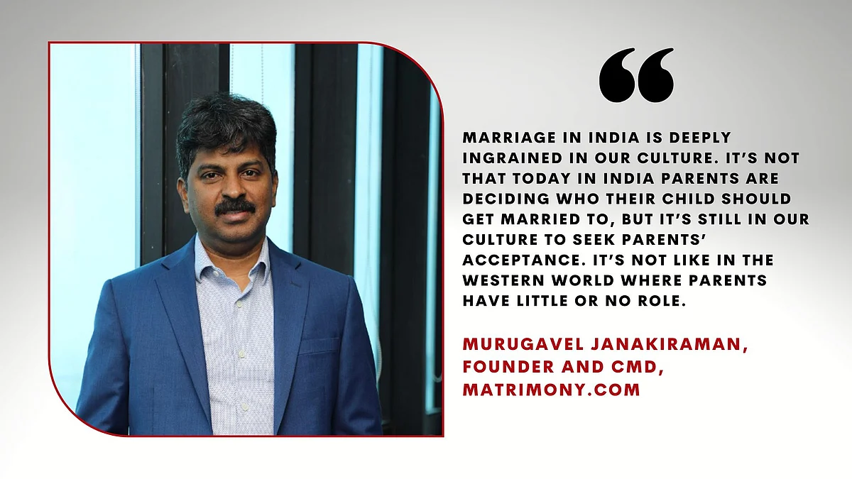 Murugavel Janakiraman, Founder and CMD, Matrimony.com