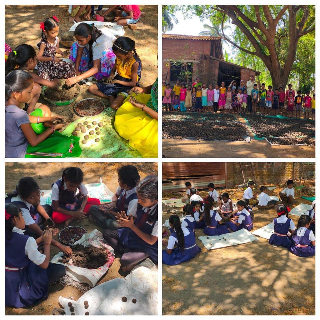 Palghar: 53 primary school students prepare 23,000 seed balls in 2 days
