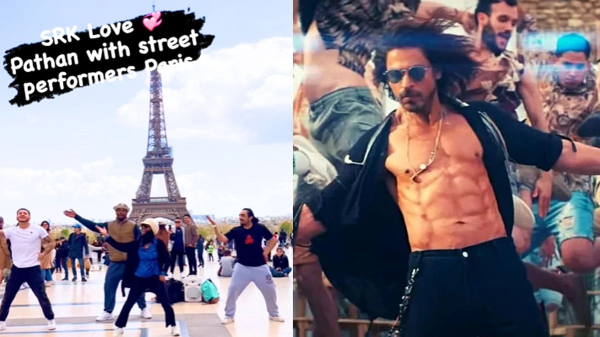 WATCH: Fitness coach enjoys 'Jhoome Jo Pathaan' with street performances next to the iconic Eiffel Tower 