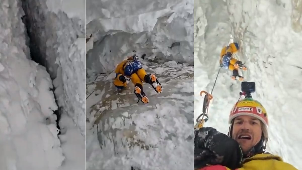 WATCH: Polish climber brilliantly rescues missing Indian Anurag Maloo from crevasse