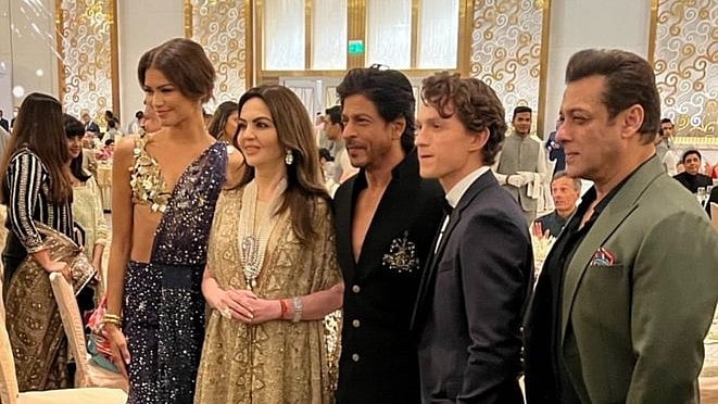 Salman Khan, Aishwarya Rai Bachchan clicked in same frame at Ambanis' Mumbai event, photo goes viral