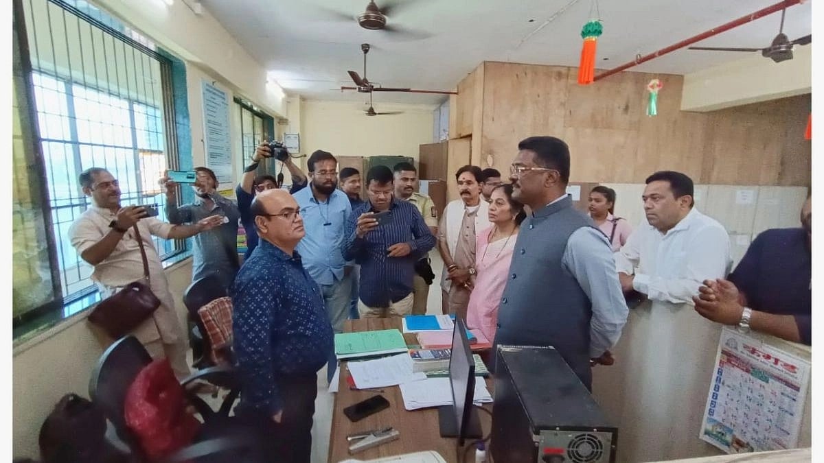 Mira Road: MLA Pratap Sarnaik takes media circus to deputy registrar's office after corruption...