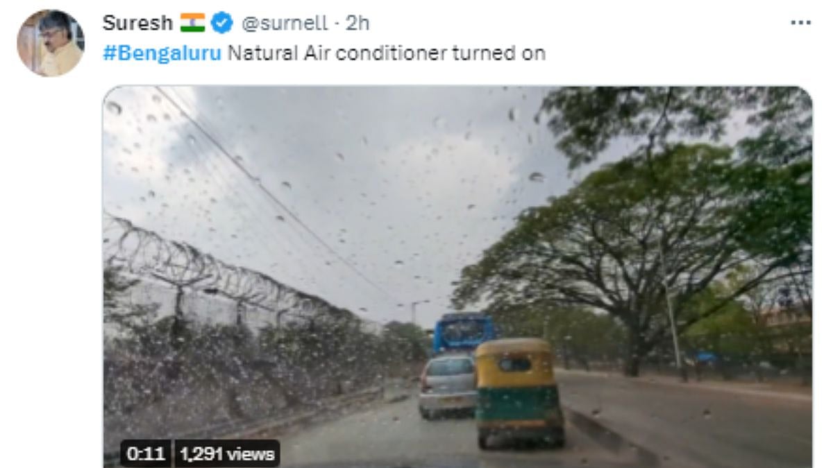 Bengaluru experiences rain in late April; netizens describe the weather as 'Natural AC' 
