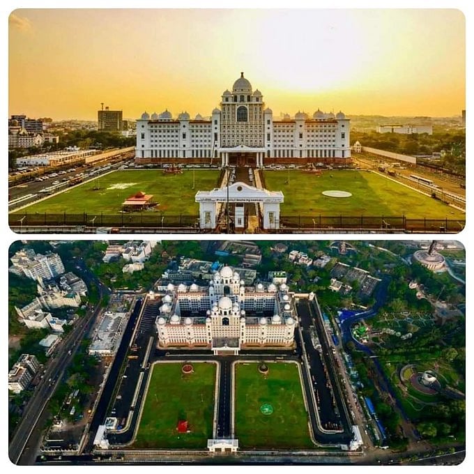 Bird's-eye view of the Secretariat building