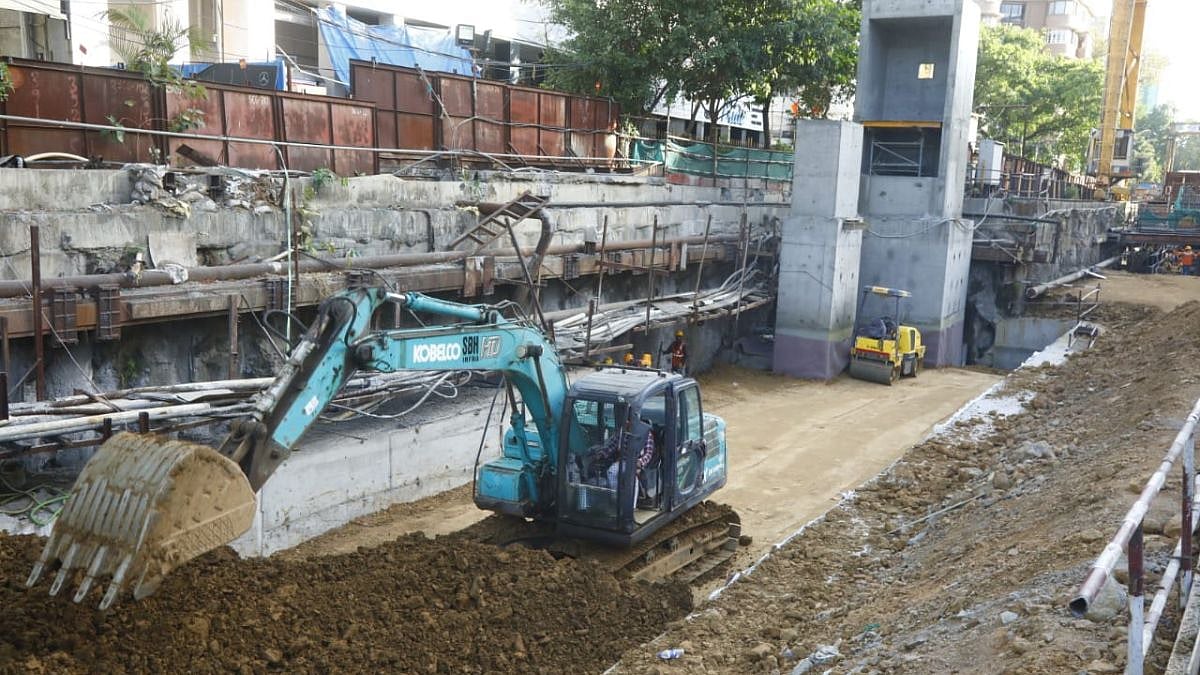 Mumbai: 5 Held For Stealing Iron Scraps Worth ₹17 Lakh From Metro Construction Site; Uses Porter App's Truck | Twitter/@MumbaiMetro3