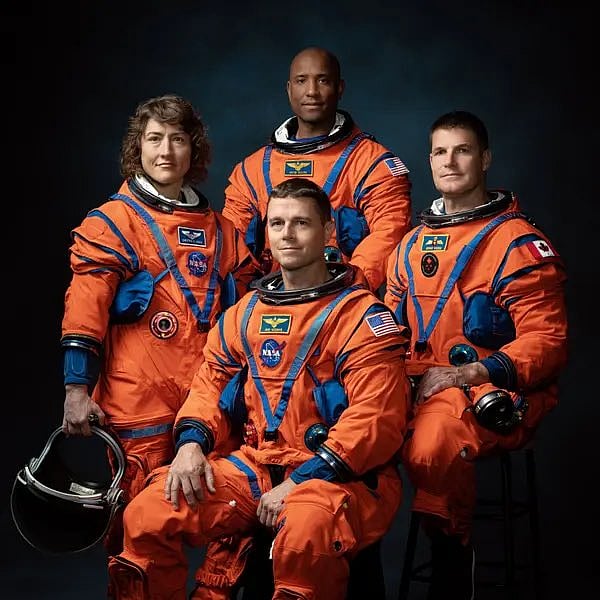 Crew members of Artemis II mission