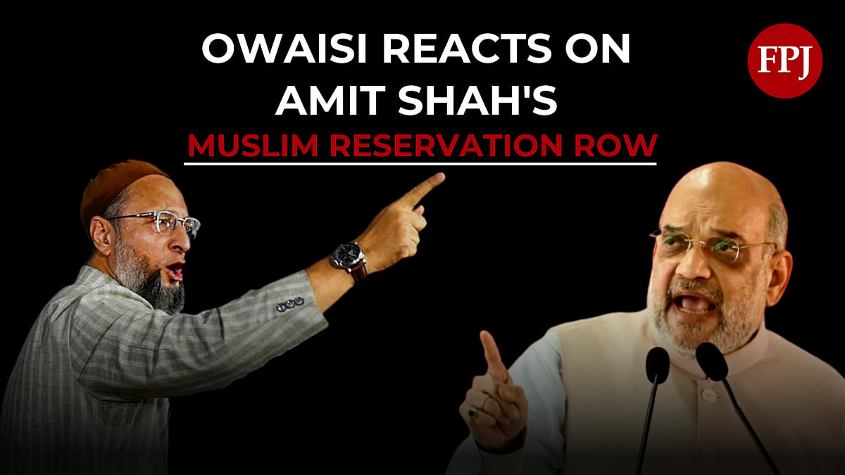 Amit Shah vows to scrap 4% Muslim quota after Telangana poll win; Asaduddin Owaisi hits back