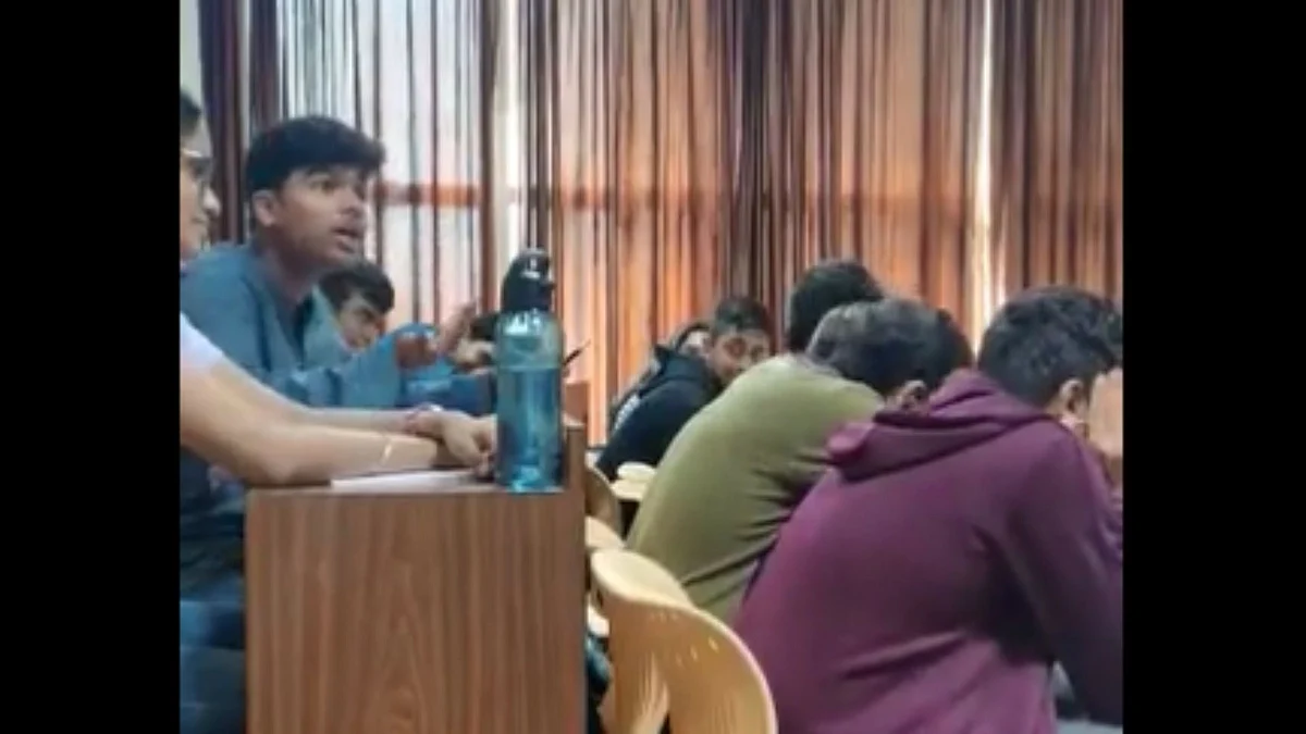 The video shows the student slamming the professor for his comments  | Twitter 