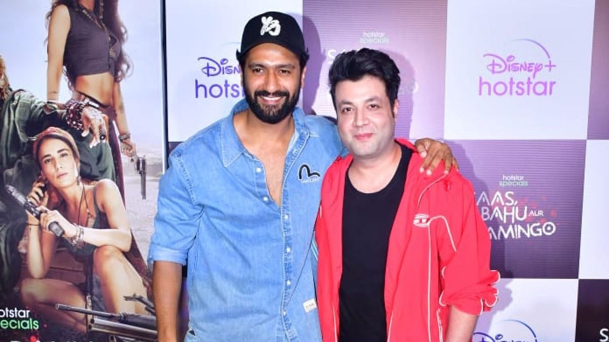 Vicky Kaushal spotted at the Saas, Bahu Aur Flamingo Press Show