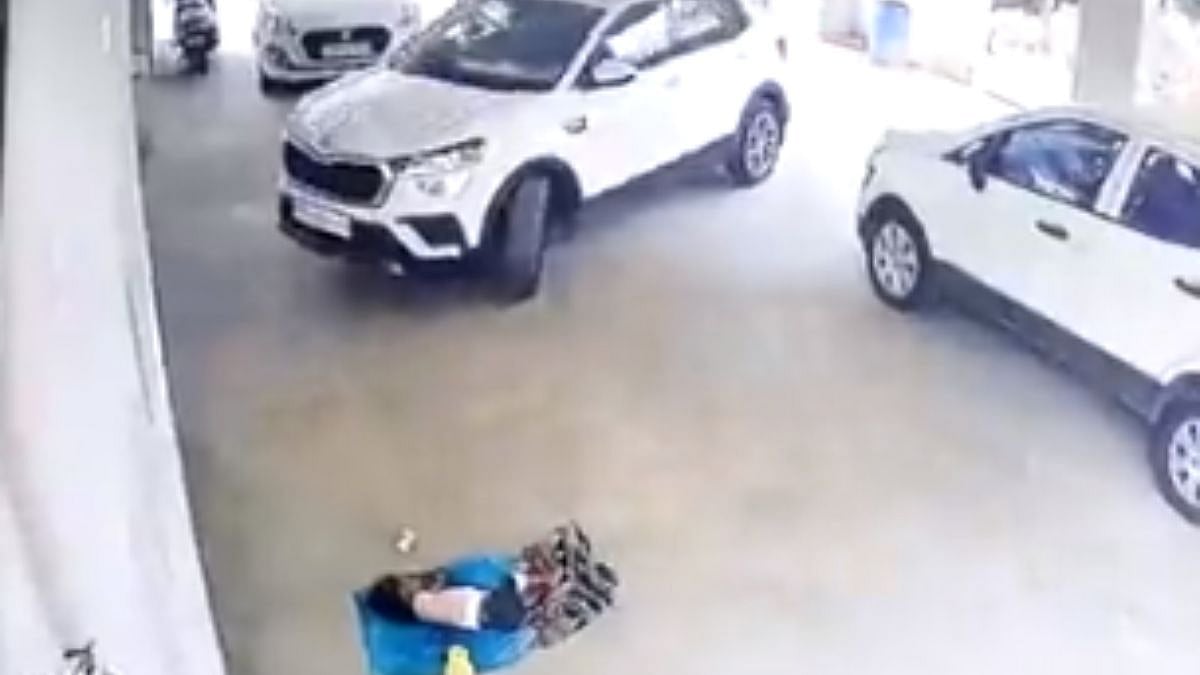 Hyderabad Shocker! Sleeping toddler crushed to death after car runs over her, video surfaces