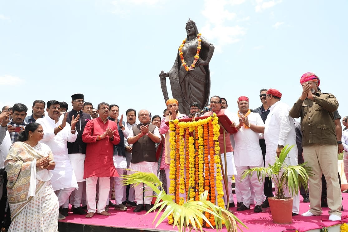 Bhopal: Rani Padmavati's statue unveiled at Manuabhan Ki Tekri
