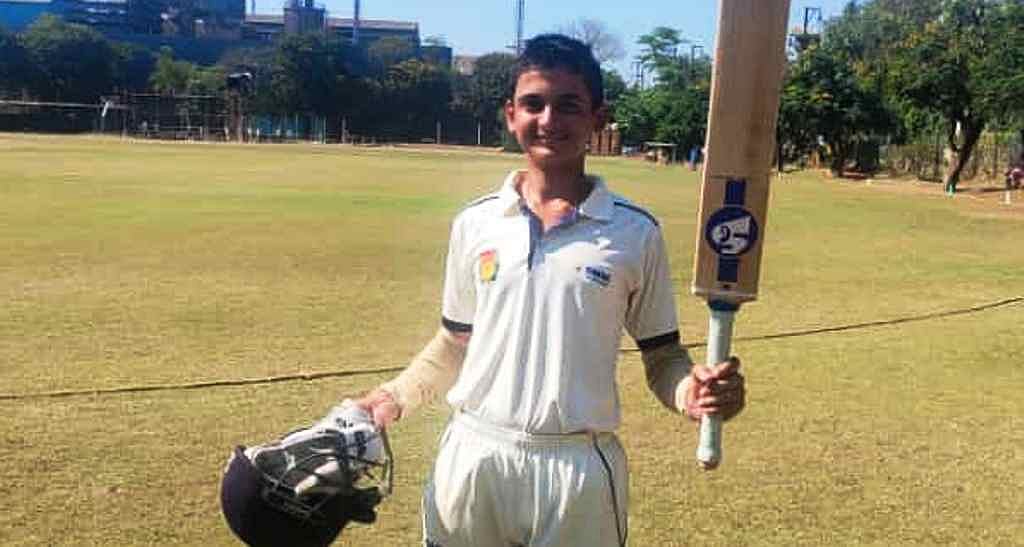 Vedant Gore: Vidhiraj Shukla recorded the first double century knock scoring an unbeaten 216 runs as Tarapur Vidya Mandir Centre amassed a massive total of 372 for 3 wickets in their first innings against PDTSA CC.