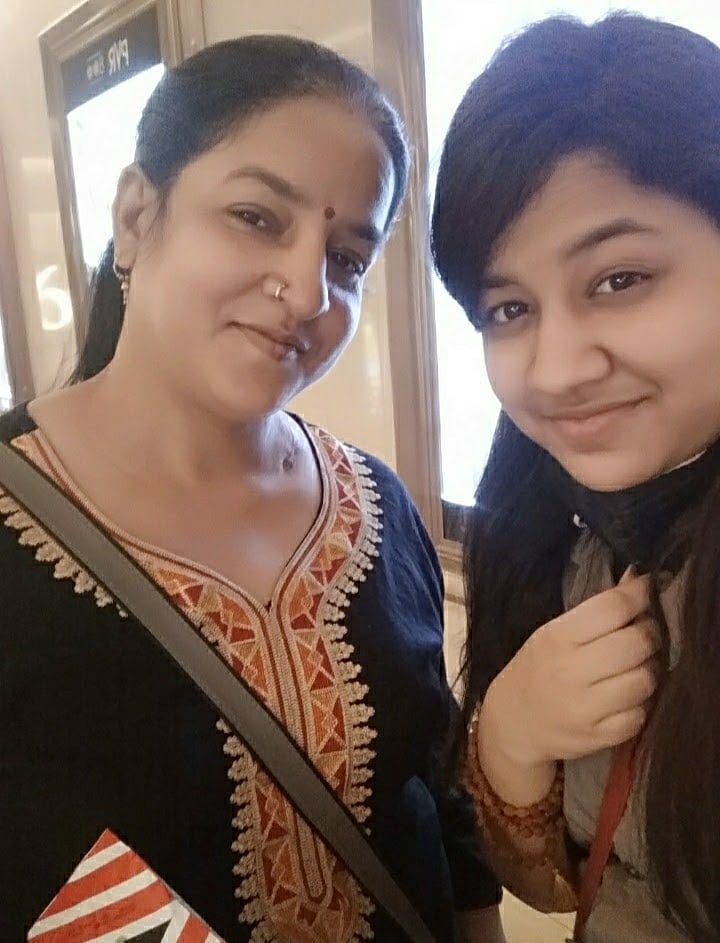 Soumya with her Mumma
