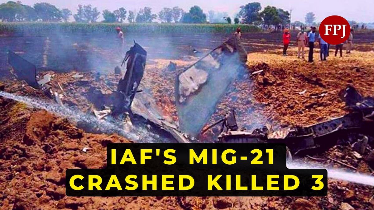 Rajasthan: 3 civilians killed in MIG-21 fighter jet crash in Hanumangarh; visuals surface
