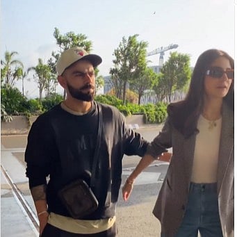 Watch: Virat Kohli and Anushka Sharma depart for London ahead of India's WTC final against Australia