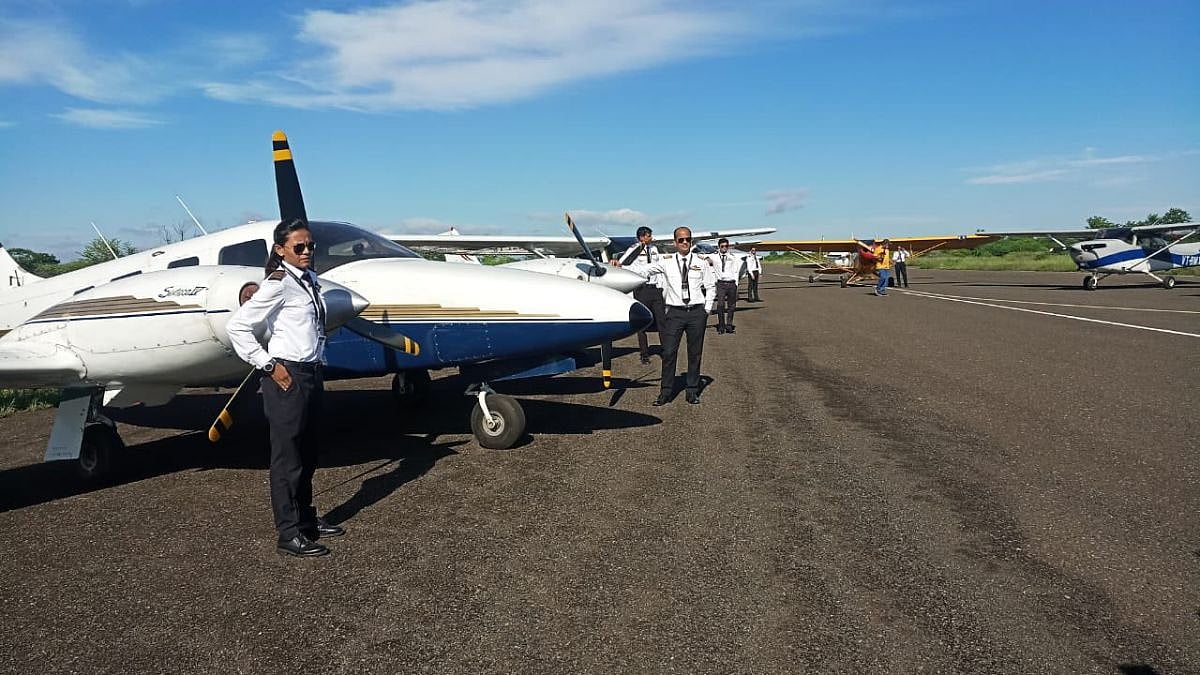 Dhule Airport Turned Into Flying Training  Academy | Twitter @Deepakk75058621