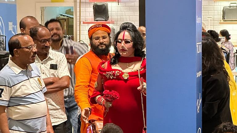 'Shut Your Mouth': Radhe Maa Yells At Passenger Stranded With Several Others At Mumbai Airport Due to Cyclone Biparjoy (WATCH)