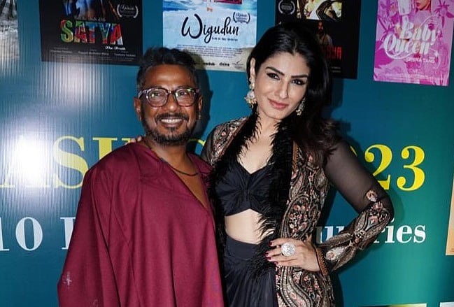 Raveena Tandon Felicitates Filmmaker Onir At The 14th Kashish International Queer Film Festival