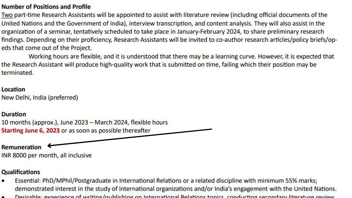 Notification by South Asian University