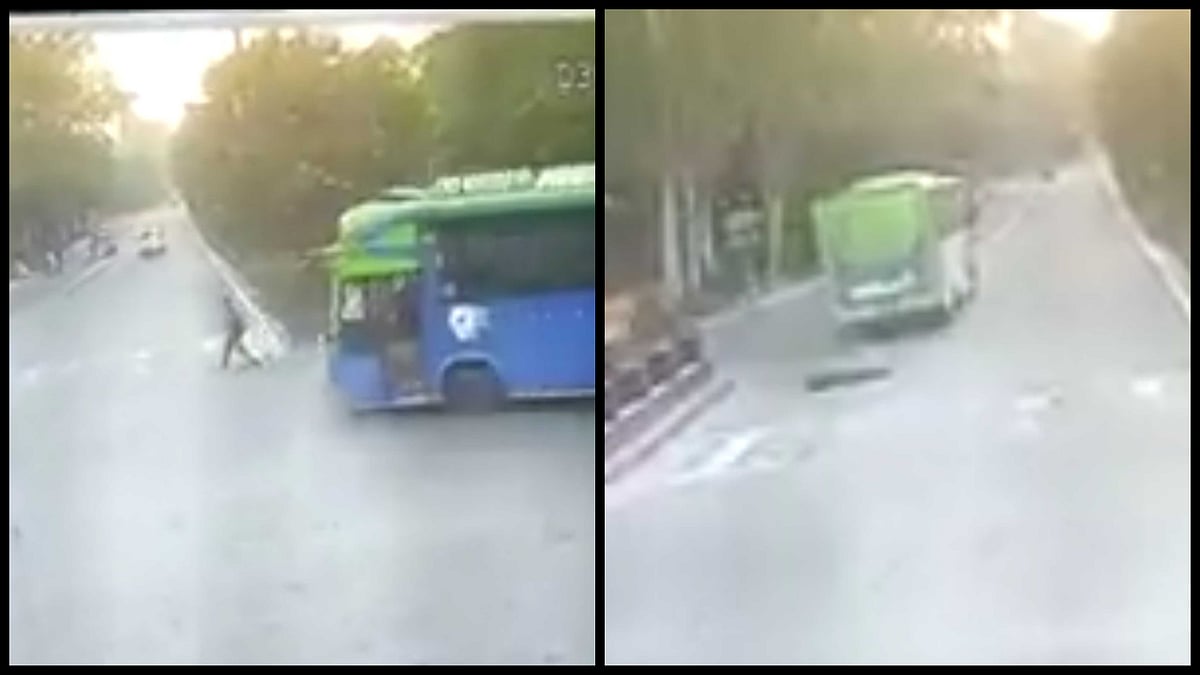 Delhi: Nepali Man Crushed To Death By Speeding Bus In Civil Lines; CCTV Visuals Surface