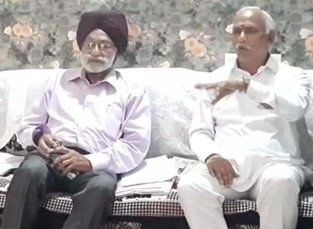 Diliparao Gorkar addresses media persons | FP photo