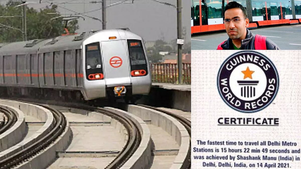 Oh, Really? Man Gets Guinness World Record For Just Travelling In Delhi Metro; Details Inside