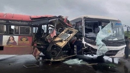 Navi Mumbai: Four Persons Injured In Head-On Buses Collision