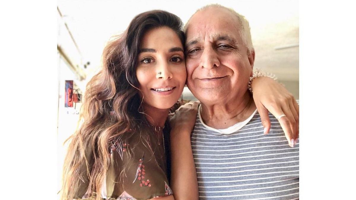 Monica Dogra with her father Anil Dogra