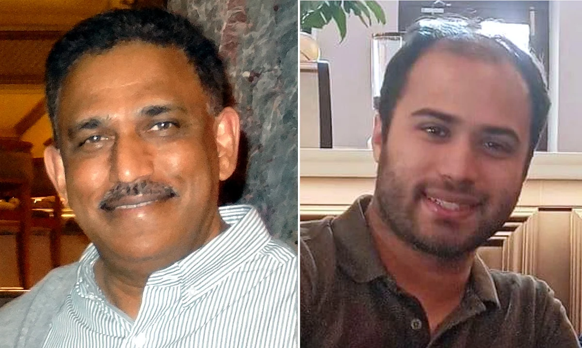 Goan scientist Prof. Joaquim Goes (left) and research student, Rohan Menezes (right).