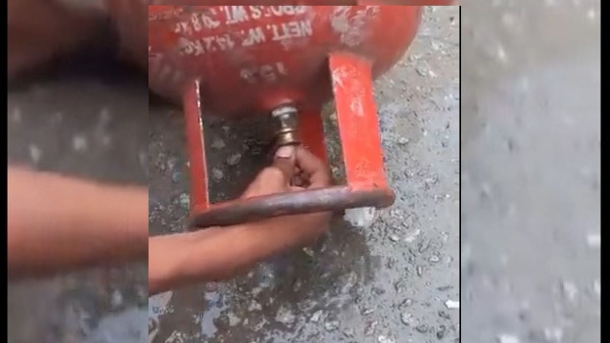 UP Video Shows 'Water' Dripping Out Of Gas Cylinder In Agra, Congress Says 'Scam Must Exposed'