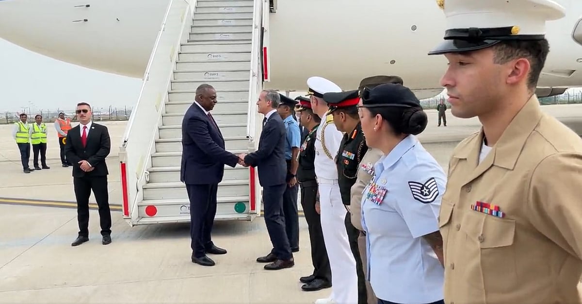 WATCH: US Defence Secretary Lloyd Austin arrives in India, to hold talks with Rajnath Singh