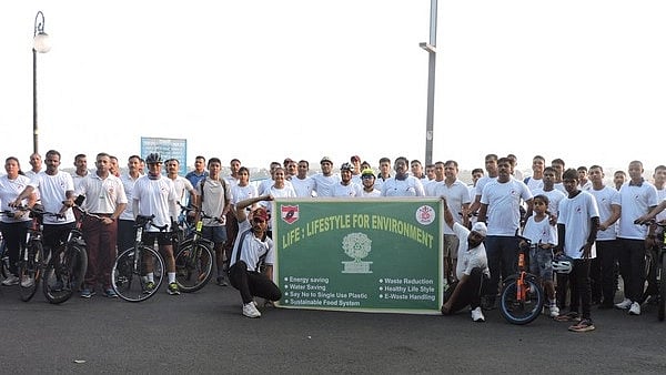MP: Sudarshan Chakra Corps organises cycle rally to raise awareness ahead of World Environment Day | ANI